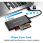 Lecteur de Cartes USB C 7 en 1 USB 3.0 pour SD, CF, Micro SD, XD, MS – Compatible Windows, Mac, Linux, Android Lecteur de Cartes USB C 7 en 1 USB 3.0 pour SD, CF, Micro SD, XD, MS – Compatible Windows, Mac, Linux, Android