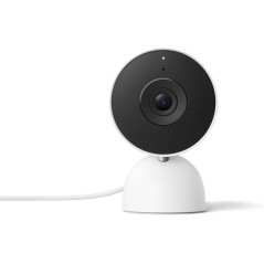Google Nest Cam Indoor 3ème Gén, Filiaire, Vidéo 2K, Vision Nocturne, Audio Bidirectionnel, Google Home