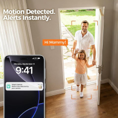ZEEPORTE 2K Indoor Security Camera - Baby Monitor & Pet Cam with Alexa