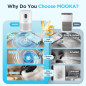 MOOKA Air Purifier for Large Room up to 1076ft², H13 True HEPA Filter, Odor & Smoke Remover, Night Light - B-D02L White MOOKA Air Purifier for Large Room up to 1076ft², H13 True HEPA Filter, Odor & Smoke Remover, Night Light - B-D02L White