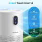 MOOKA Air Purifier for Large Room up to 1076ft², H13 True HEPA Filter, Odor & Smoke Remover, Night Light - B-D02L White MOOKA Air Purifier for Large Room up to 1076ft², H13 True HEPA Filter, Odor & Smoke Remover, Night Light - B-D02L White