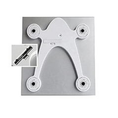 Moss & Stone Silver Digital Bathroom Scale, Smart Step-On, Backlit LCD, High Accuracy, 400lb Capacity