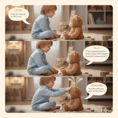Ours en Peluche Intelligent : Compagnon Parlant Sans Écran