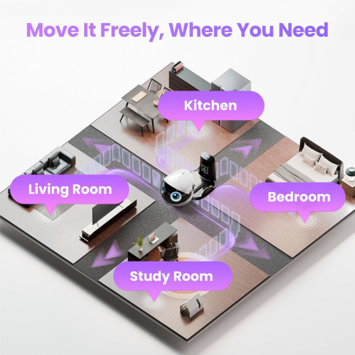 Enabot EBO Air 2 Plus FamilyBot 3K: AI Home Camera Robot with 2-Way Video, Auto-Recharge, Night Vision Enabot EBO Air 2 Plus FamilyBot 3K: AI Home Camera Robot with 2-Way Video, Auto-Recharge, Night Vision