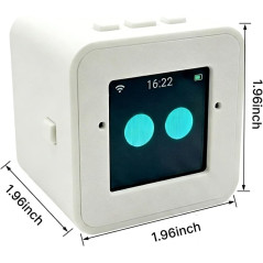 Mini Assistant Vocal IA Blanc – Chatbot, Stickers, Multi-Modèles