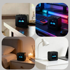 Mini AI Voice Chatbot - Smart Assistant with Emotional Interaction (White)