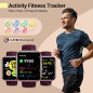 Montre Connectée Femme 1.8'' avec Alexa, Suivi Santé, Appels, Notifications, 120 Modes Sport, Étanche Montre Connectée Femme 1.8'' avec Alexa, Suivi Santé, Appels, Notifications, 120 Modes Sport, Étanche