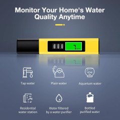 Testeur d'eau TDS 4-en-1 2025 - Précis et Fiable