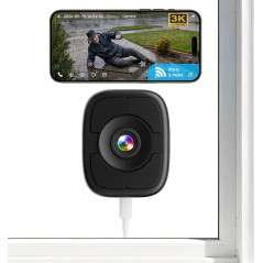 Caméra Fenêtre Magnétique 5MP 3K WiFi6 avec Vision Nuit