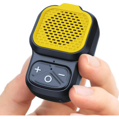 Enceinte Bluetooth KAIY Mini Étanche IPX6 Jaune Portable Clip