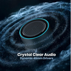 Enceinte Bluetooth MagBeat avec chargeur sans fil magnétique, IPX7, 10H, basses puissantes, design aluminium
