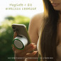 Enceinte Bluetooth MagBeat avec chargeur sans fil magnétique, IPX7, 10H, basses puissantes, design aluminium Enceinte Bluetooth MagBeat avec chargeur sans fil magnétique, IPX7, 10H, basses puissantes, design aluminium