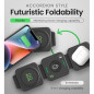 Station de charge 3-en-1 InfinaCore pour appareils Apple - Chargeur sans fil magnétique pliable pour iPhone, AirPods & Apple Station de charge 3-en-1 InfinaCore pour appareils Apple - Chargeur sans fil magnétique pliable pour iPhone, AirPods & Apple