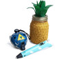 Stylo d'impression 3D SCRIB3D P1 avec écran, 3 filaments PLA, livre de pochoirs et chargeur Stylo d'impression 3D SCRIB3D P1 avec écran, 3 filaments PLA, livre de pochoirs et chargeur