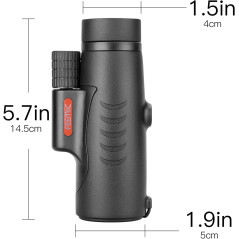 High Power 8x42 Monocular Telescope – Compact, Waterproof & Shockproof