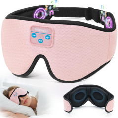Voerou Casque Sommeil Bluetooth 5.4 Masque Yeux 3D Confort