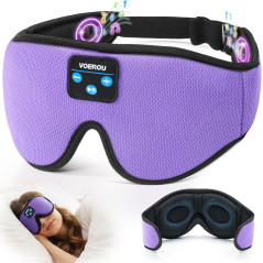 Masque de Sommeil Bluetooth 3D avec Casque Ultra-Mince