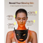 Cordless LED Red Light Therapy Face Mask, 4 Modes (NIR 850nm, Red 620nm, Blue, Amber), 272 LEDs, Rechargeable