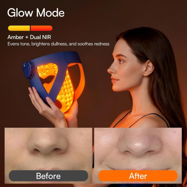 INIA Glow 4D Wireless Red Light Therapy Mask – 320 LEDs, Dual NIR, 4 Modes, Under-Eye Cooling, Rechargeable INIA Glow 4D Wireless Red Light Therapy Mask – 320 LEDs, Dual NIR, 4 Modes, Under-Eye Cooling, Rechargeable