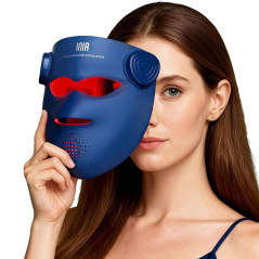 Masque LED INIA Glow 4D Rouge Sans Fil – 320 LEDs, 4 Modes