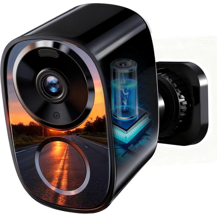 Caméras de Sécurité Extérieures Sans Fil 2K UHD 2026, Vision Nuit Couleur, Batterie 6 Mois, IP66, WiFi Dual-Band Caméras de Sécurité Extérieures Sans Fil 2K UHD 2026, Vision Nuit Couleur, Batterie 6 Mois, IP66, WiFi Dual-Band