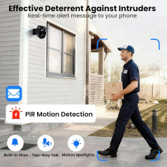 2026 Wireless 2K UHD Security Cameras Outdoor – Free Cloud, Dual-Band WiFi