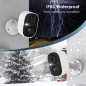 GMK Wireless Outdoor Security Cameras 4 Pack, 2K Battery Powered, Color Night Vision, Motion Detection, IP65 Waterproof, Remote GMK Wireless Outdoor Security Cameras 4 Pack, 2K Battery Powered, Color Night Vision, Motion Detection, IP65 Waterproof, Remote
