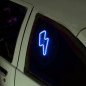 Car Interior Lightning Bolt LED Ambient Light - Blue Side Triangle Back Window Decoration Car Interior Lightning Bolt LED Ambient Light - Blue Side Triangle Back Window Decoration
