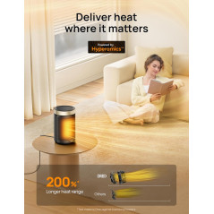 DREO 2024 Portable Electric Space Heater with Thermostat & Remote, 1500W