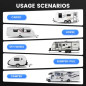 RV Door Lock with Paddle Deadbolt for Travel Trailers, Camper Entry, and Cargo Haulers - Kit with 4 Keys RV Door Lock with Paddle Deadbolt for Travel Trailers, Camper Entry, and Cargo Haulers - Kit with 4 Keys