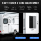 Serrure de porte RV avec verrou à palette, kit de remplacement 4 clés pour remorque, camping-car, camion Serrure de porte RV avec verrou à palette, kit de remplacement 4 clés pour remorque, camping-car, camion