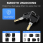 RV Door Lock with Paddle Deadbolt for Travel Trailers, Camper Entry, and Cargo Haulers - Kit with 4 Keys RV Door Lock with Paddle Deadbolt for Travel Trailers, Camper Entry, and Cargo Haulers - Kit with 4 Keys