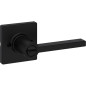 Poignée de porte d'entrée Kwikset Casey avec serrure, clé, levier réversible mat noir, sécurité SmartKey anti-effraction Poignée de porte d'entrée Kwikset Casey avec serrure, clé, levier réversible mat noir, sécurité SmartKey anti-effraction