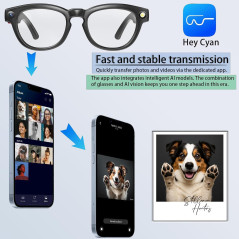 Lunettes Intelligentes 4K UHD, Caméra, Traduction Instantanée, Audio Bluetooth & Verres Photochromiques