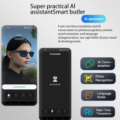 Lunettes Intelligentes 4K UHD, Traduction, Audio Bluetooth