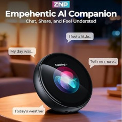 Badge Intelligent ZNP AI : Écran HD, Traduction 60 Langues