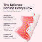 wavytalk Red Light Therapy Face Mask with LED for Anti-Aging, Acne & Skin Rejuvenation - White
