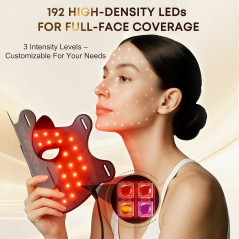 Masque LED Lumière Rouge 850nm Rechargeable USB-C pour Visage