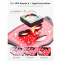 Red Light Therapy Mask with Cooling Gel Pack, 7-Color 850nm NIR LED, Rechargeable Remote, 180 Mins Use, Black Red Light Therapy Mask with Cooling Gel Pack, 7-Color 850nm NIR LED, Rechargeable Remote, 180 Mins Use, Black