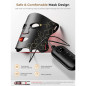 Red Light Therapy Mask with Cooling Gel Pack, 7-Color 850nm NIR LED, Rechargeable Remote, 180 Mins Use, Black Red Light Therapy Mask with Cooling Gel Pack, 7-Color 850nm NIR LED, Rechargeable Remote, 180 Mins Use, Black