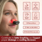 Original NoMore Red Light Therapy Nose Device – LED Nasal Care for Dry Nose, Sinus Relief & Cold Prevention, USB Rechargeabl Original NoMore Red Light Therapy Nose Device – LED Nasal Care for Dry Nose, Sinus Relief & Cold Prevention, USB Rechargeabl