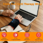 Kovarias Therawrap for Carpal Tunnel - Red Light Therapy, 3 Heat Levels, 48 LEDs, Touch Panel, Wireless, Breathable Wrist & Kovarias Therawrap for Carpal Tunnel - Red Light Therapy, 3 Heat Levels, 48 LEDs, Touch Panel, Wireless, Breathable Wrist &