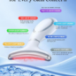 Thérapie par lumière rouge visage et cou, masseur 7 couleurs anti-âge, appareil LED rechargeable avec chaleur et vibration Thérapie par lumière rouge visage et cou, masseur 7 couleurs anti-âge, appareil LED rechargeable avec chaleur et vibration