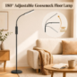 Wio-Mio 15W LED Floor Lamp, 1000lm, Stepless Color & Brightness, Remote & Touch Control, Adjustable Light Wio-Mio 15W LED Floor Lamp, 1000lm, Stepless Color & Brightness, Remote & Touch Control, Adjustable Light