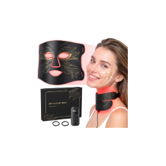 7-in-1 LED Red Light Therapy Mask for Face & Neck with 324 LEDs