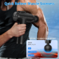 APHERMA Pistolet de Massage Électrique - 30 Vitesses, 9 Têtes, Soulagement Douleur Musculaire Profond Noir APHERMA Pistolet de Massage Électrique - 30 Vitesses, 9 Têtes, Soulagement Douleur Musculaire Profond Noir