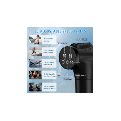 APHERMA Deep Tissue Massage Gun for Athletes – 30 Speeds, 9 Heads