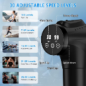 APHERMA Deep Tissue Massage Gun for Athletes – Handheld Percussion Massager with 30 Speeds & 9 Heads, Black APHERMA Deep Tissue Massage Gun for Athletes – Handheld Percussion Massager with 30 Speeds & 9 Heads, Black