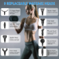 APHERMA Pistolet de Massage Électrique - 30 Vitesses, 9 Têtes, Soulagement Douleur Musculaire Profond Noir APHERMA Pistolet de Massage Électrique - 30 Vitesses, 9 Têtes, Soulagement Douleur Musculaire Profond Noir