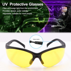 Vansky AC Leak Detector Kit: 68 LED UV Automotive Tool with Glasses